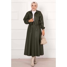 Md Etekli Deri Takım Haki