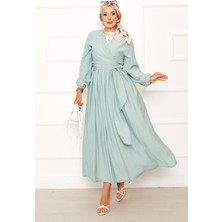 Md Yandan Bağlamalı Bolerolu Etekli Takım Mint