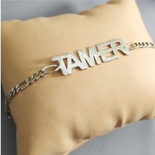 Isimli Gümüş Erkek Çocuk Bilekliği