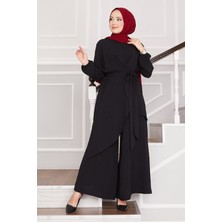 HL Salaş Kalıp Aerobin Tesettür İkili Takım Siyah