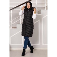 Lab Kapüşonlu Şişme Yelek Siyah