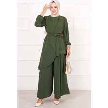 HL Salaş Kalıp Aerobin Tesettür İkili Takım Haki