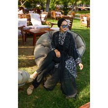 Md Şifon Pareolu Beli Ayarlanabilir Tesettür Mayo -183