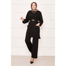 Azr Çift Cepli İkili Takım Siyah