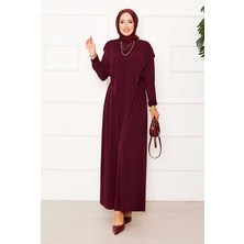 Ozk Önü Asimetrik Detaylı Sandy İkili Takım Bordo