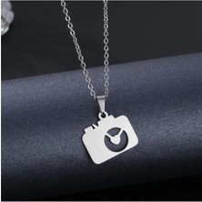 925 Ayar Gümüş Kamera Kolye