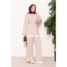 Md Seyyar Kuşaklı Kolu Katlama Detaylı Oyşo Takım Krem