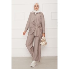 Md Önü Büzgülü Yandan Bağlamalı İkili Takım Vizon