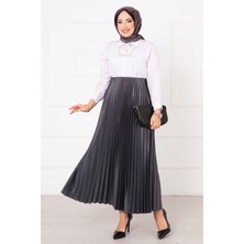 Frh Sena Piliseli Etek Gri