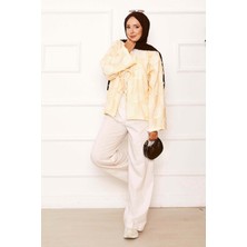 SVS Püskül Detay Önü Bağlamalı Kimono Sarı