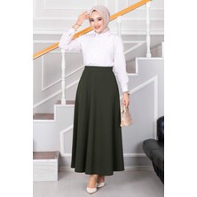 MDS Mevlana Tesettür Etek Haki