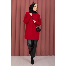 RAF Vinea Baklava Desen Triko Kazak Kırmızı