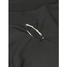 14K Gümüş Renk Kaplama cm Zirkon Kemik Kelepçe Bileklik