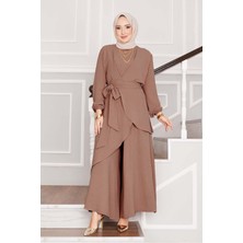 ZNK Salaş Kalıp Aerobin Tesettür  İkili Takım Latte