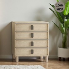 Flances Newton 4 Çekmeceli Mdf Şifonyer