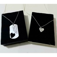 925 Ayar Gümüş Ikili Çift Kolyesi