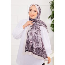 Msc Lava Desen Tesettür Şal -3