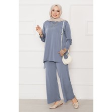 Ozk Salaş Rahat Kalıp İkili Sandy Takım Açık Gri