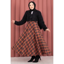 Cvn Verev Ekose Desen Etek Kiremit