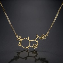 Kadın 925 Ayar Gümüş Mutluluk Hormonu Serotonin Kolye
