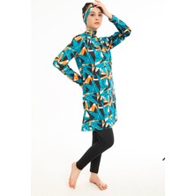 Frh Üstü Desenli Tesettür Mayo -133