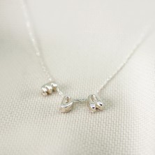 925 Ayar Gümüş Balon Model Minimal Harf Isimli  Kolye