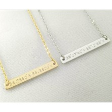 925 Ayar Gümüş Koordinat Unisex Bileklik