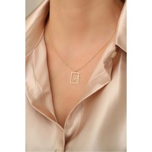 925 Ayar Gümüş Harfli Kolye