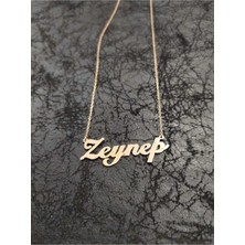 Kadın 925 Ayar Gümüş Rose Isimli Kolye