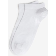 Bolero 3 'lü Erkek Premium Dikişsiz Bambu Patik Çorap Beyaz