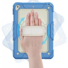 Marsilyan iPad 5 Air 9.7 Kılıf Strap New Tablet Kapak - Mavi