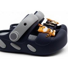 Akınalbella Sevimli Figürlü Ortopedik Tabanlı Çocuk Sandalet & Terlik-Kaymaz Taban Yazlık Plaj Burun Korumalı