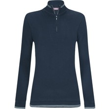 Felix Hardy Kadın Yarım Fermuar Kazak - Lacivert