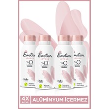 Emotion Joyous Kadın Alüminyumsuz Vegan Deodorant 4X90 ml Hızlı Kurur,leke Bırakmaz