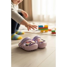 Akınalbella Sevimli Figürlü Ortopedik Tabanlı Çocuk Sandalet & Terlik-Kaymaz Taban Yazlık Plaj Burun Korumalı