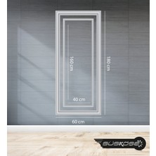 Süs Köşe Dekor Hazır Dekoratif Duvar Takım Iç-Dış Çerçevesi Polimer 180-60CM / 160-40 cm / 4cm-2,5cm(Kalın-Ince)