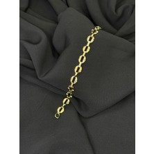 14K Gold Renk Kaplama cm Arpa Zirkon Bileklik