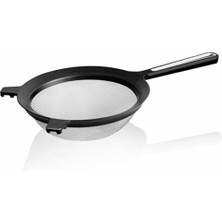 Mutfak Köşesi Tencereye Takılabilen Ince Tel Süzgeç - Un Eleği - Süzgeç - Kevgir 22 cm