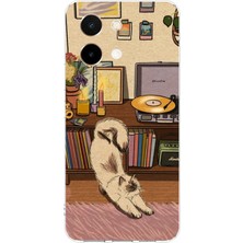 TechTree Vivo Y28 Uyumlu Nostaljik Köpek Tasarımlı Baskılı Silikon Kılıf