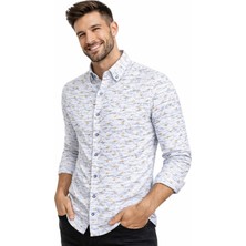 Advante Erkek Silim Fitt Çizgili Uzun Kol Gömlek BGL-ST02982