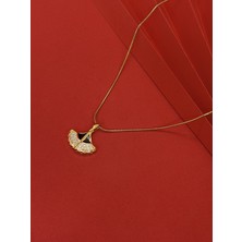 Yelpaze Taşlı Kolye