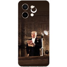 TechTree Vivo Y28 Uyumlu Atatürk Ilk Meclis Konuşması Baskılı Silikon Kılıf