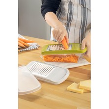 Mutfak Köşesi Sharpio Rende Seti – 2 Başlık ve Hazneli Kapaklı Tasarım