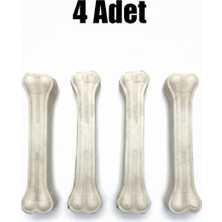 Tasma Market 4 Adet 20 cm Hakiki Sığır Derisi Pres Köpek Kemiği, Doğal Çiğneme Kemiği – Büyük Irklar Için