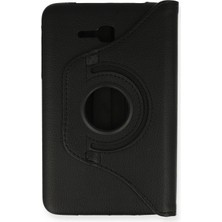 Marsilyan Samsung Galaxy T110 / T113 Tab 3 Lite 7 Kılıf 360 Tablet Deri Kılıf - Siyah