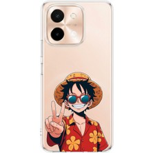 TechTree Vivo Y28 Uyumlu Monkey D. Luffy Tasarımlı Baskılı Silikon Kılıf