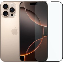 Sword Lion iPhone 16 Pro Max Tam Kaplayan Parmak Izi Bırakmayan Safir Ekran Koruyucu Cam