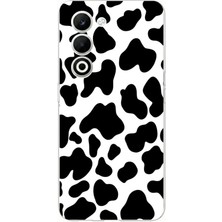 TechTree Oppo A5 4g Uyumlu Inek Desenli Tasarımlı Baskılı Silikon Kılıf