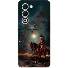 TechTree Oppo A5 4g Uyumlu Atatürk At Üstünde Zafer Baskılı Silikon Kılıf