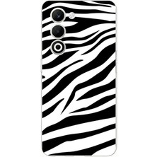 TechTree Oppo A5 4g Uyumlu Zebra Tasarımlı Baskılı Silikon Kılıf